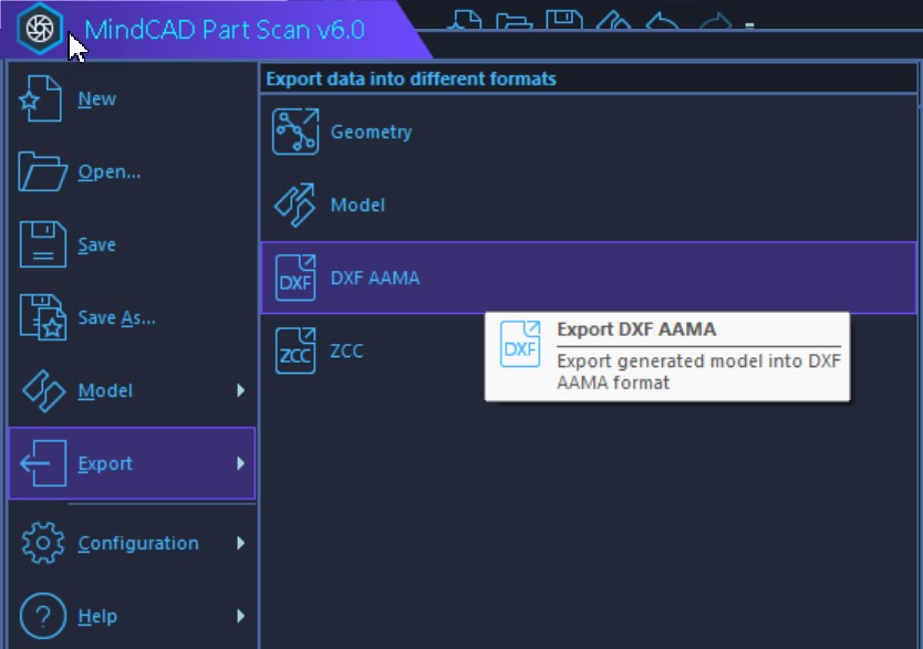 Refined DXF AAMA Export Capabilities