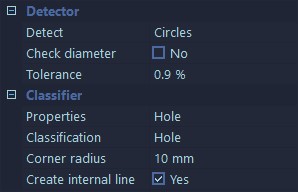 Improved Circle Detection in Classify Context